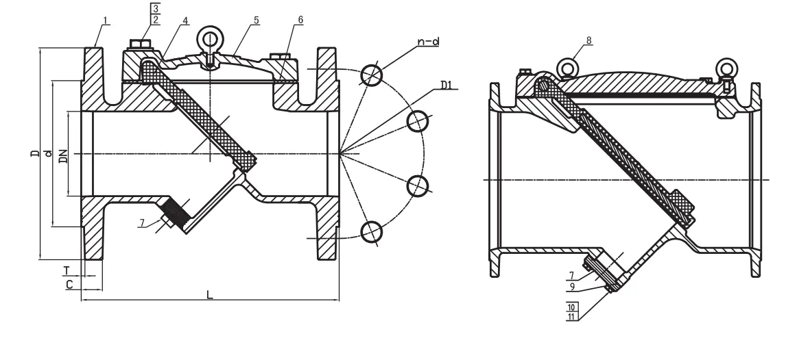 BS EN 12334 Rubber Disc Swing Check Valve